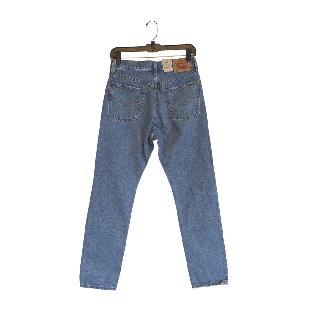 Levi's 501 Original Distressed Medium Wash Button Fly Straight Leg Jeans 27x30 - Picture 5 of 8